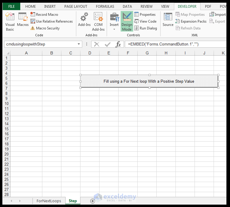 For Next Loop In Vba Excel How To Step And Exit Loop Exceldemy