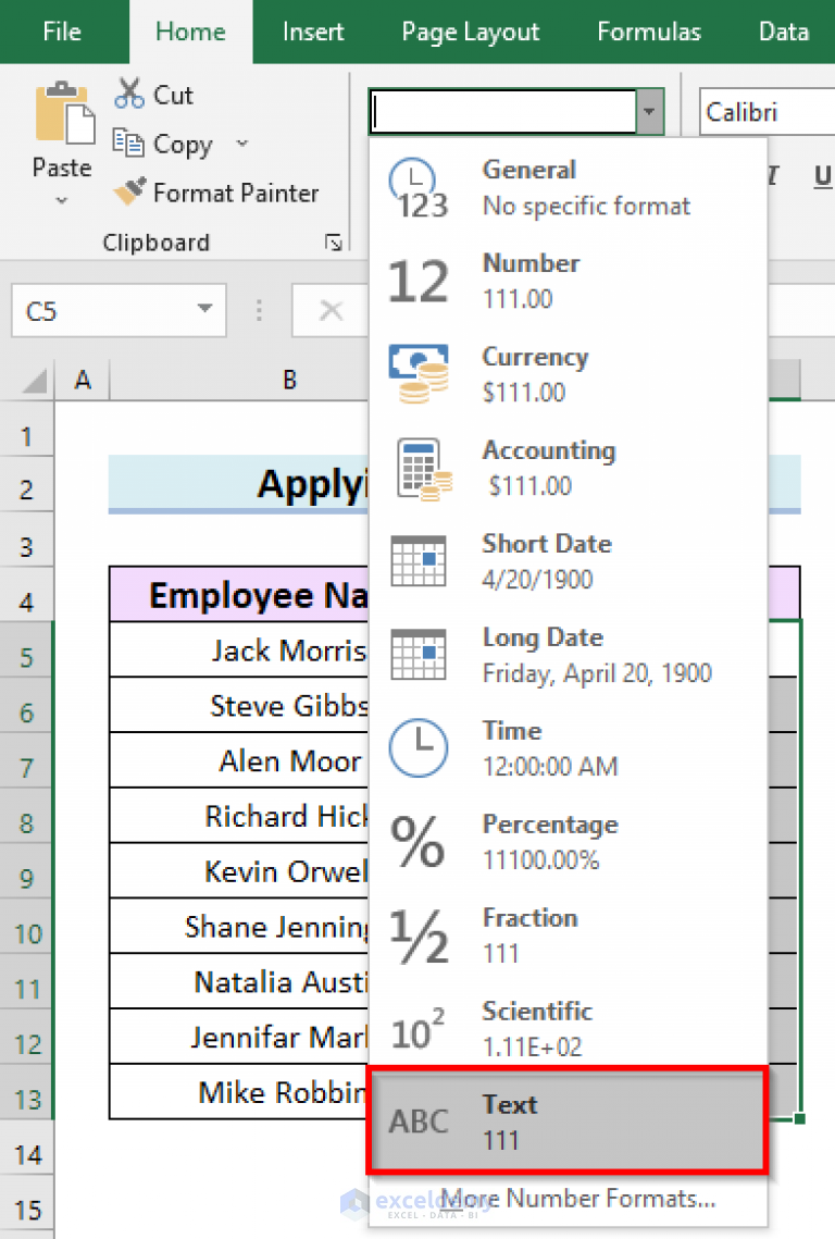 How To Add Leading Zeros In Excel Suitable Methods