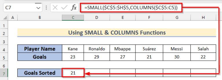 How To Arrange Numbers In Ascending Order With Excel Formula