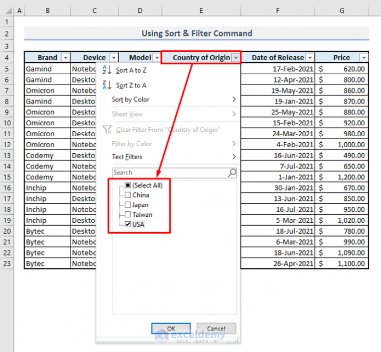How To Filter Multiple Rows In Excel Suitable Approaches Exceldemy