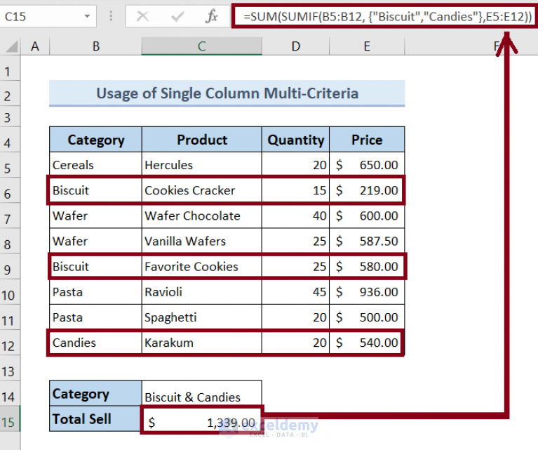 How To Sum If Cell Contains Specific Text In Excel 6 Ways ExcelDemy