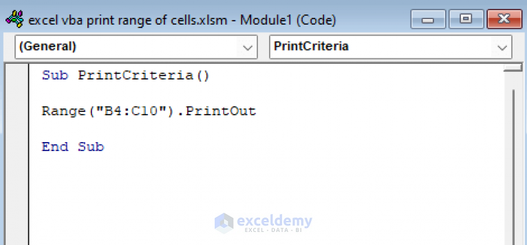 Excel VBA Print Range Of Cells 5 Easy Methods