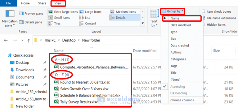 How To Organize Excel Sheets Into Folders Effective Ways Exceldemy