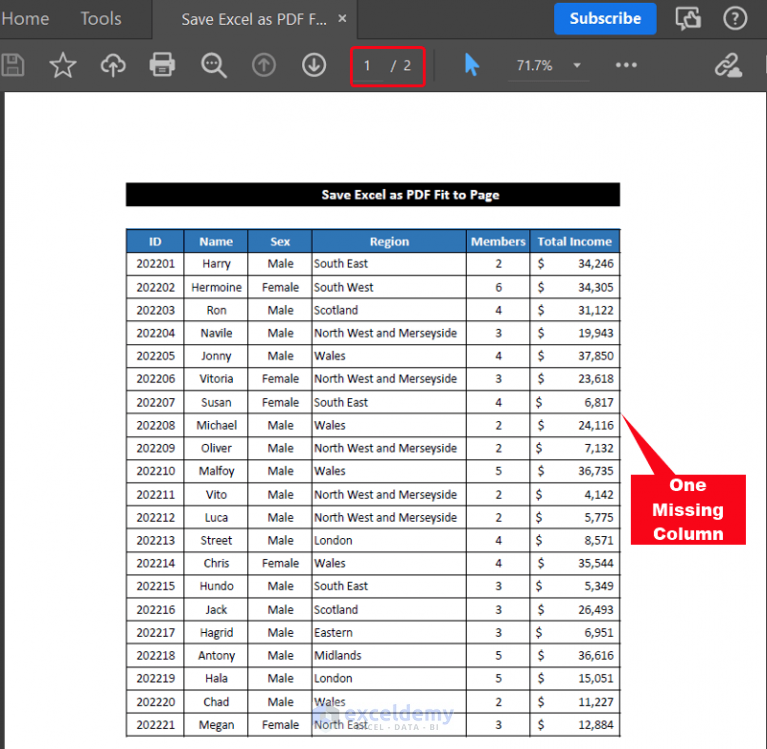 How To Save Excel As PDF Fit To Page Easy Ways ExcelDemy