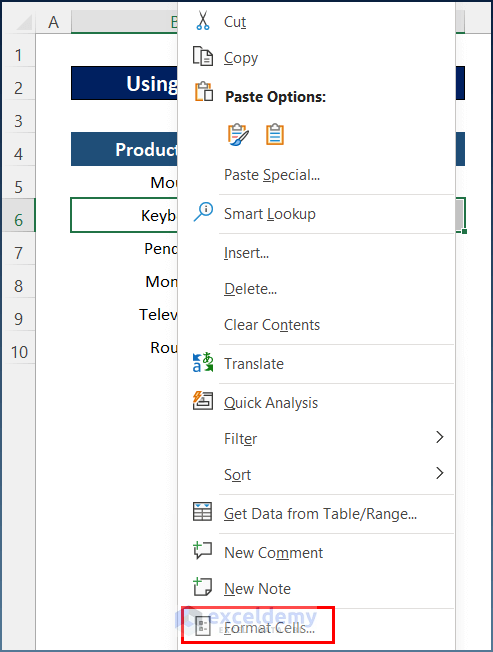 How To Apply Top And Bottom Border In Excel Examples