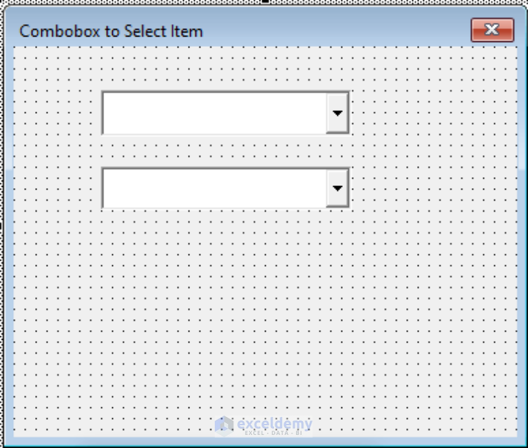 How To Use ComboBox To Get Selected Item Utilizing VBA