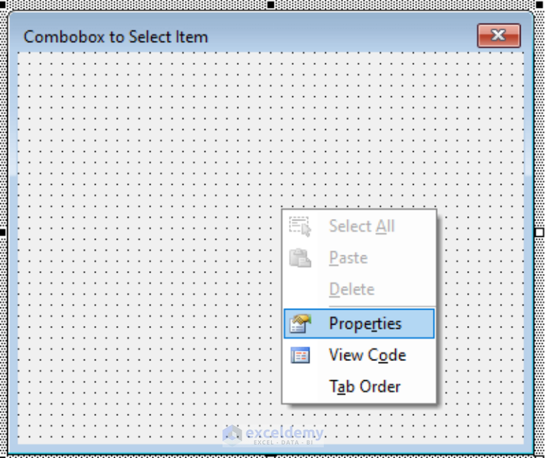 How To Use Combobox To Get Selected Item Utilizing Vba