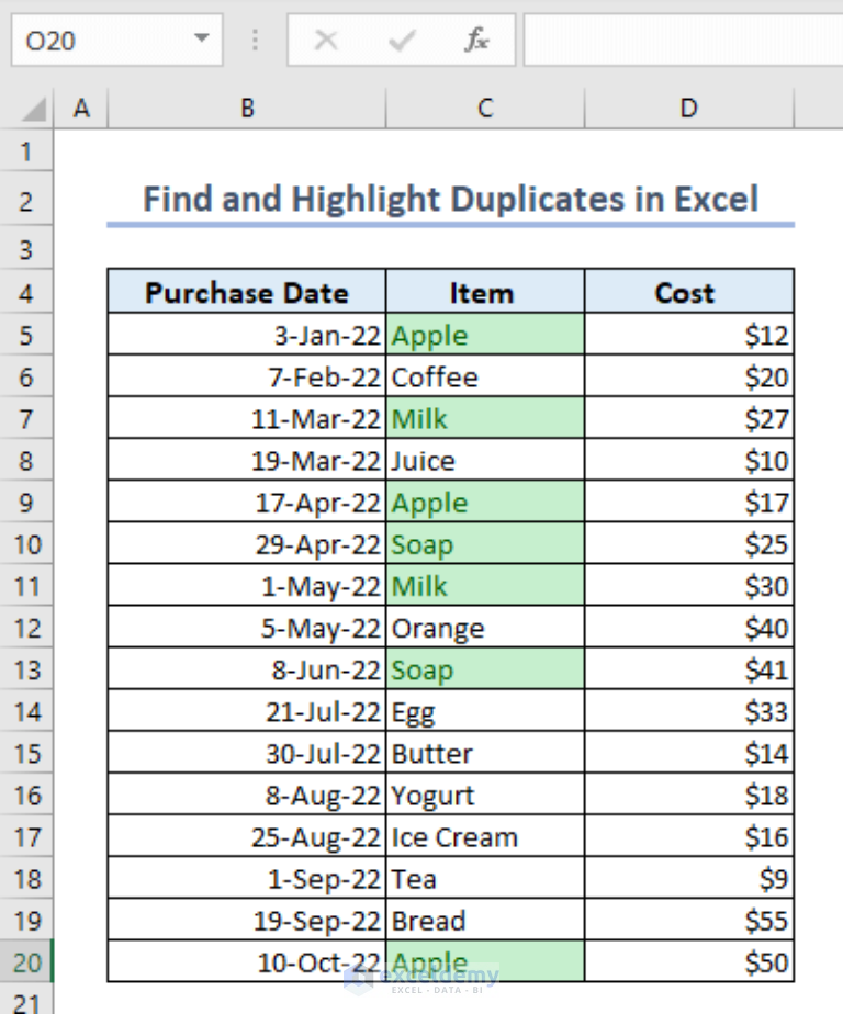 find-and-highlight-duplicates-in-excel-3-handy-ways