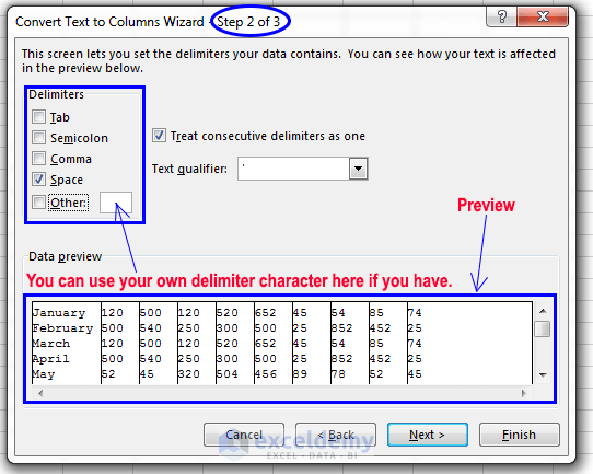 Excel Split Cells Into Multiple Columns Daxtherapy