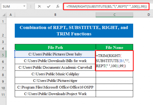 how-to-get-filename-from-path-in-excel-6-simple-methods