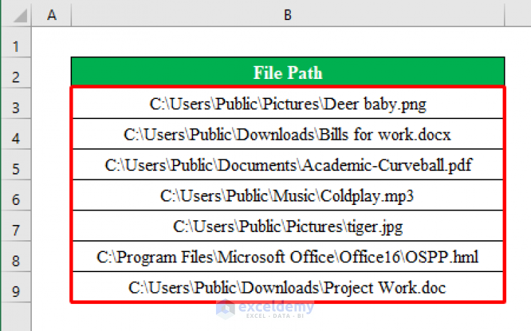 how-to-get-filename-from-path-in-excel-6-simple-methods