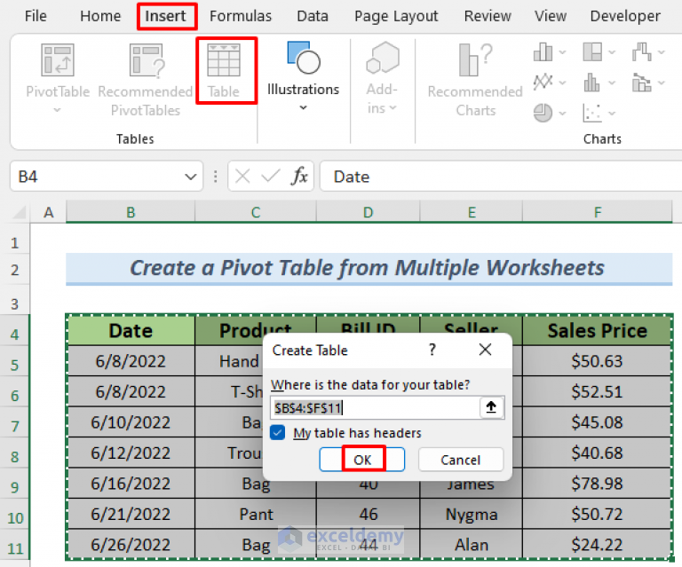 how-do-i-create-a-pivot-table-from-multiple-worksheets-2-ways