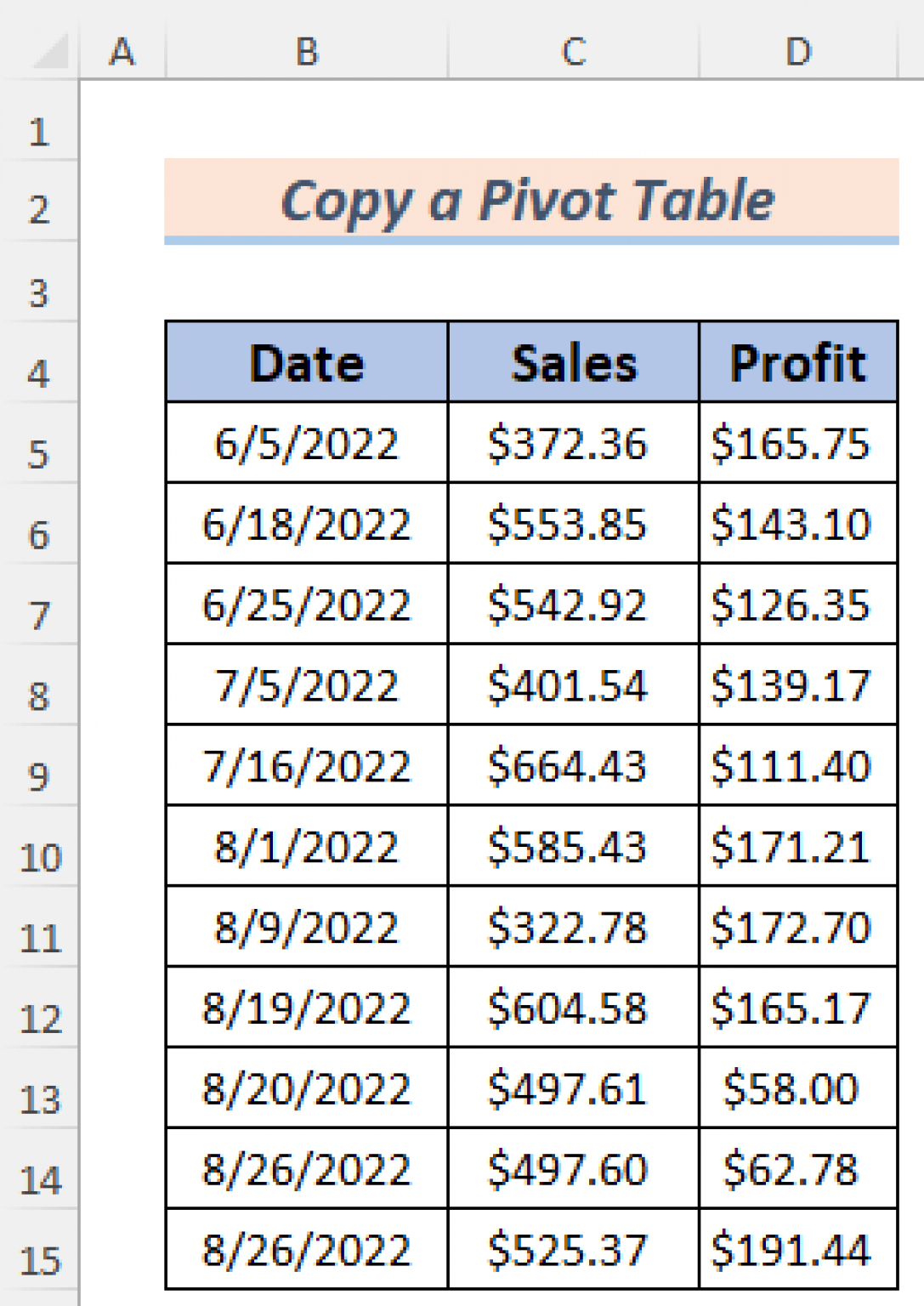 Can You Copy A Pivot Table And Change Data Source