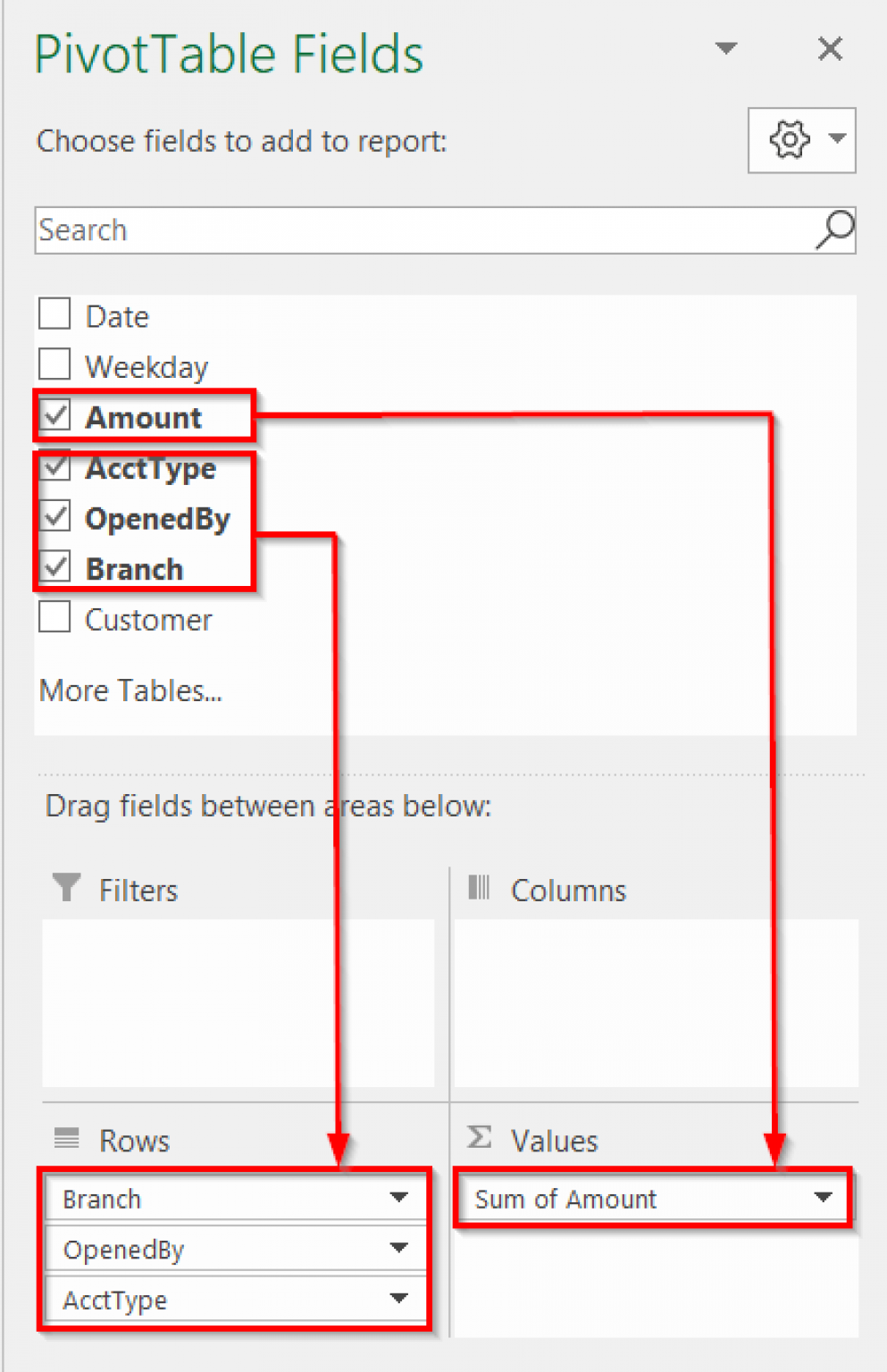 How to Create Pivot Table in Excel for Different Worksheets