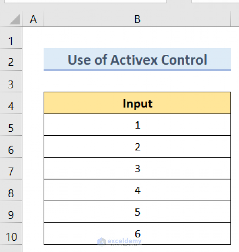 How to Use Activex Control in Excel (With Easy Steps)