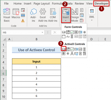 How to Use Activex Control in Excel (With Easy Steps)