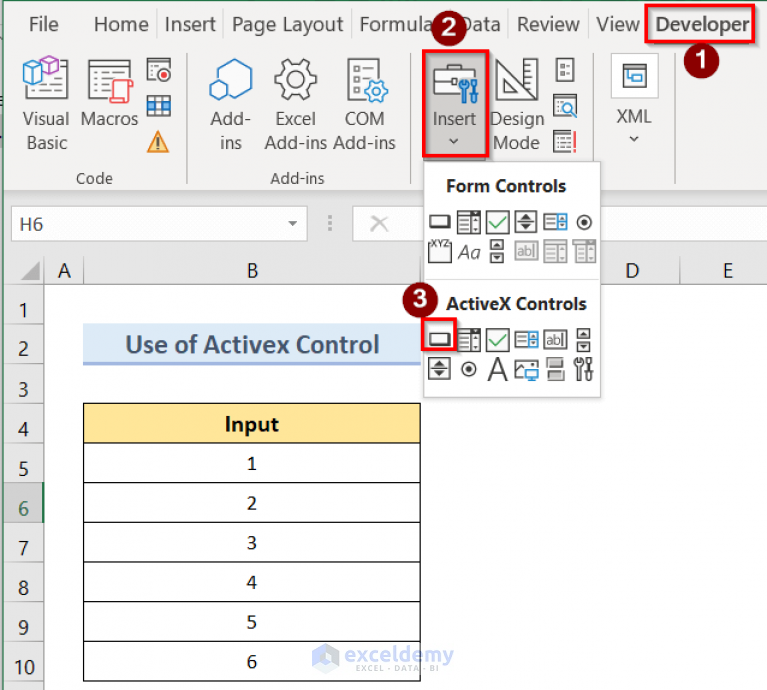 How to Use Activex Control in Excel (With Easy Steps)