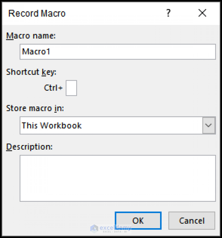 Excel Macro Shortcut Key (2 Suitable Ways) - ExcelDemy