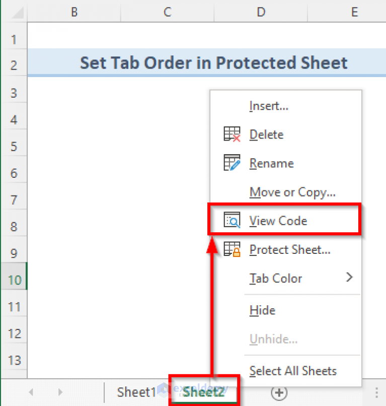 how-to-change-tabbing-order-in-excel-4-easy-methods