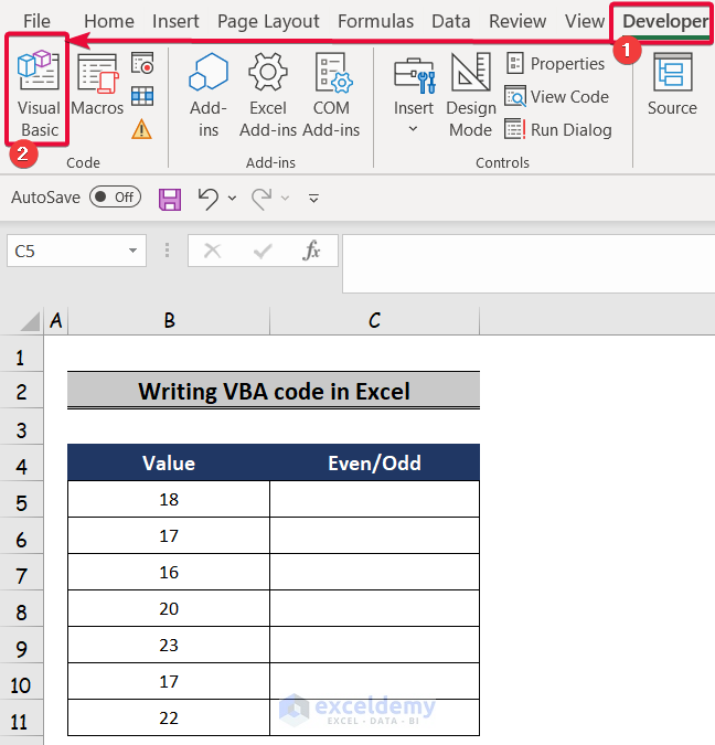 How To Write VBA Code In Excel With Easy Steps ExcelDemy