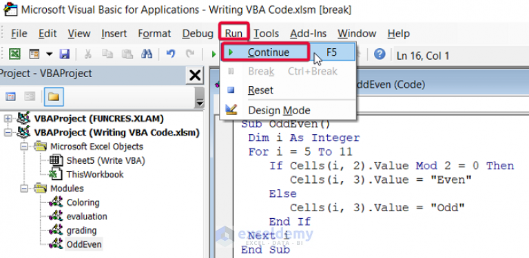 How To Write Vba Code In Excel With Easy Steps Exceldemy 4594