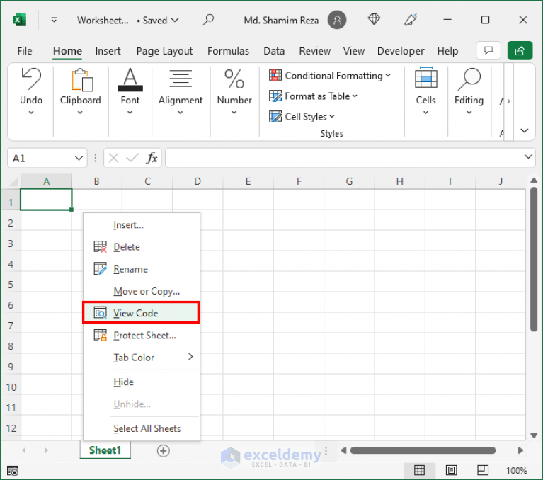 Excel Vba Worksheet Events And Their Uses Exceldemy 1900