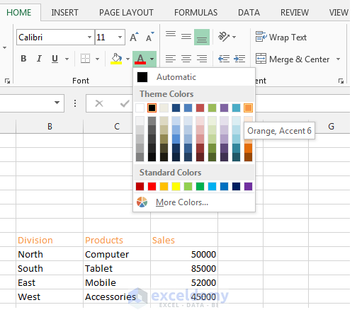 Change Text And Background Color In Excel A Complete Guide