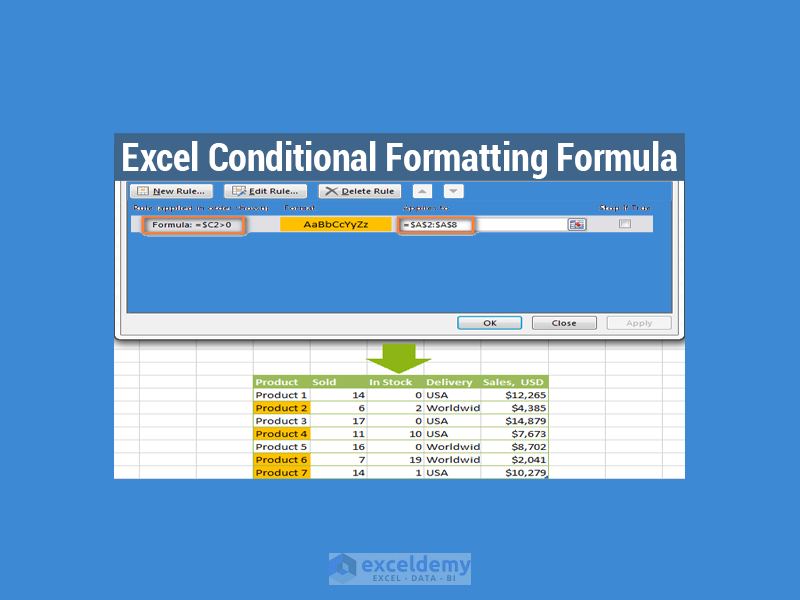 excel for mac highlight row conditional formatting