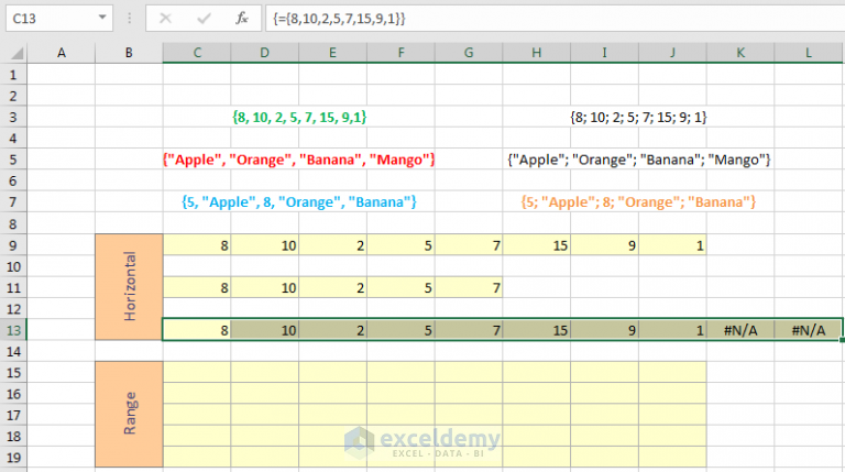 Table array excel что это