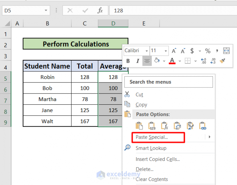 How to Use Paste Special Command in Excel (5 Suitable Ways)