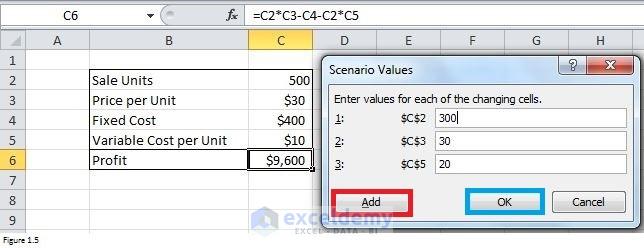 How To Use Scenario Manager In Excel With Examples Exceldemy