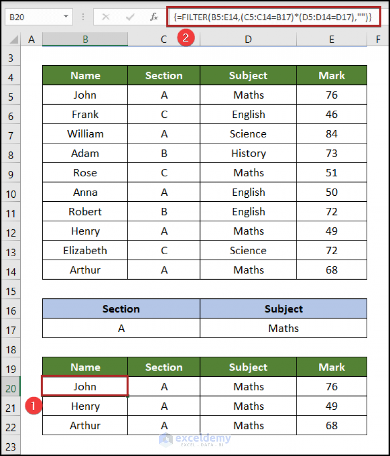 Examples Of Using Array Formula In Excel Exceldemy