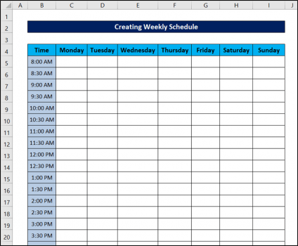 Schedule Optimization in Excel (Detailed Analysis) - ExcelDemy