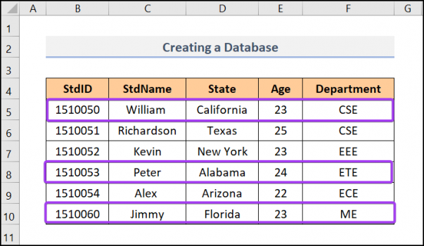 How to Create a Database in Excel (with Easy Steps)