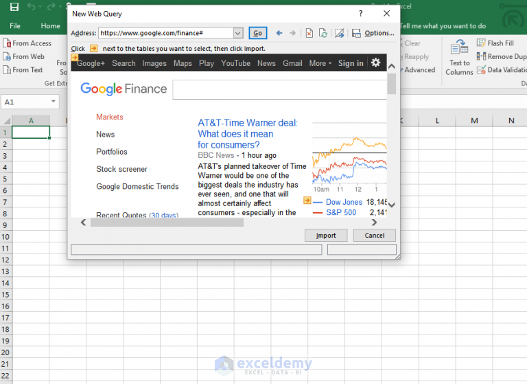 How to pull/extract data from a website into Excel automatically?