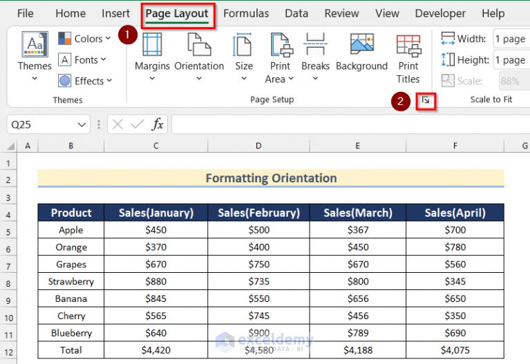 How To Format Excel To Fit On One Page