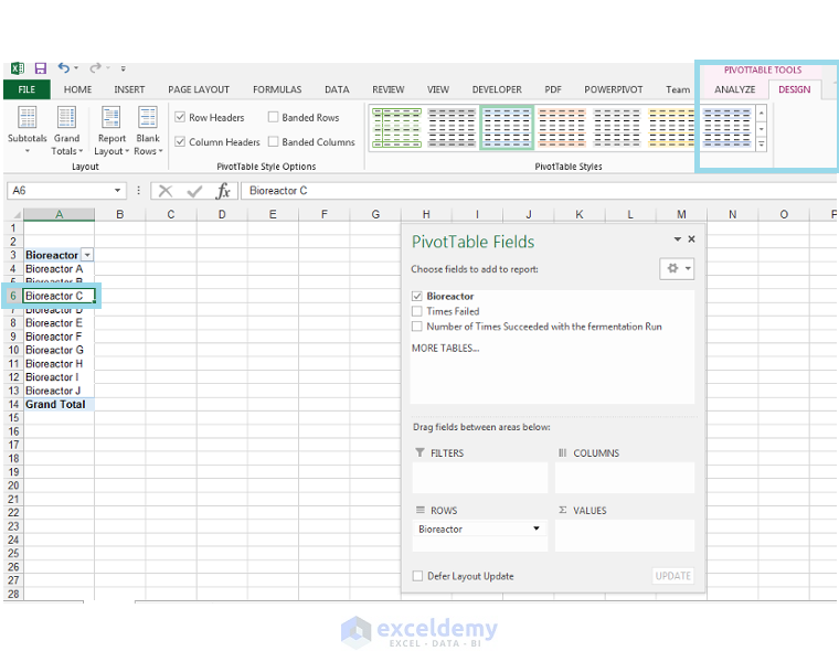 calculated pivot item table in to an Calculated Table How Pivot Excel Insert Field