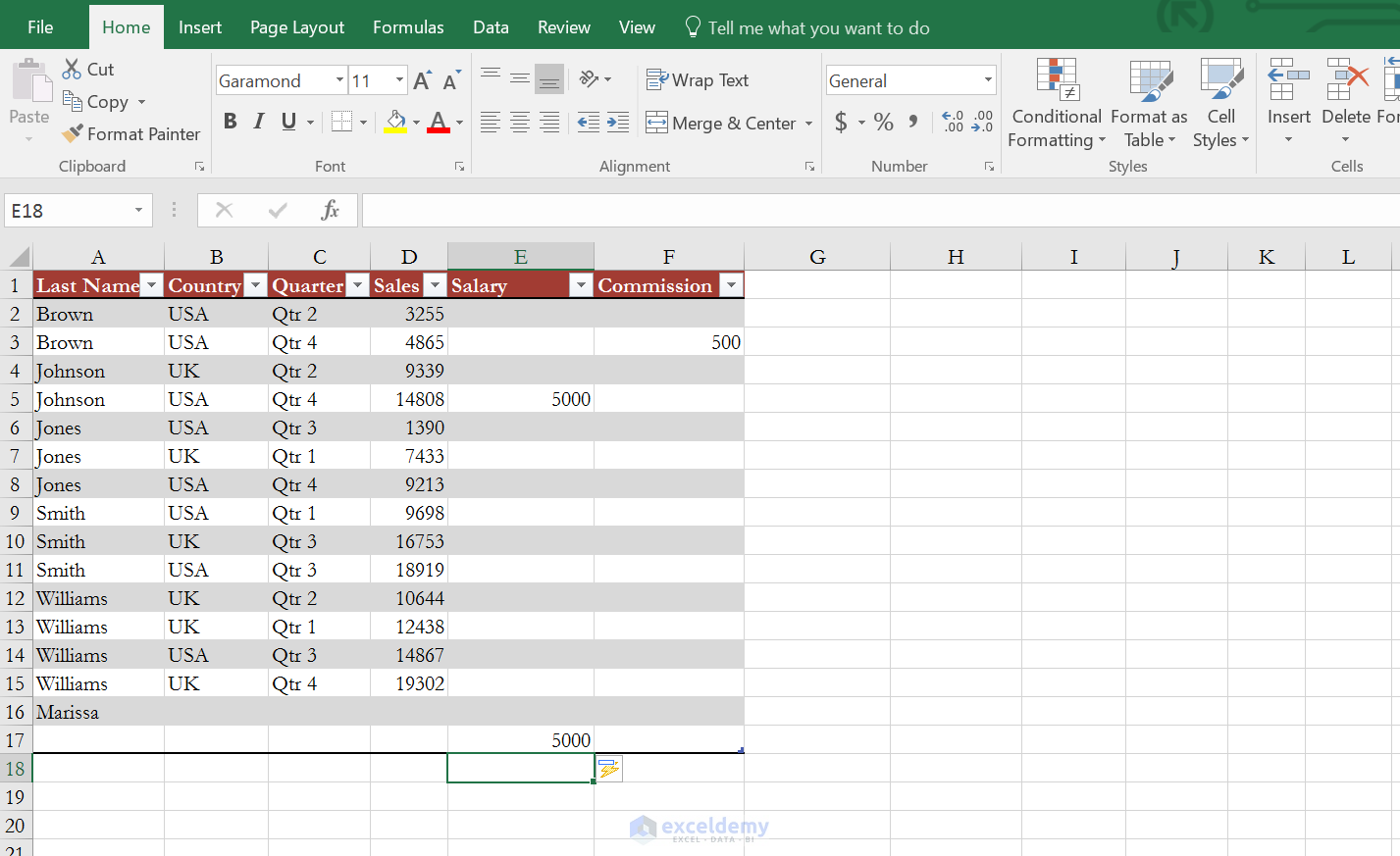 How To Insert Or Delete Rows And Columns From Excel Table ExcelDemy