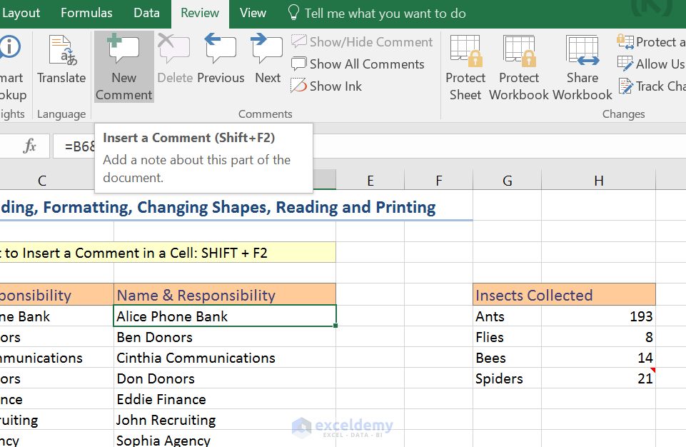 Creating And Editing Excel Comments To Cells An Ultimate Guide Exceldemy 7318