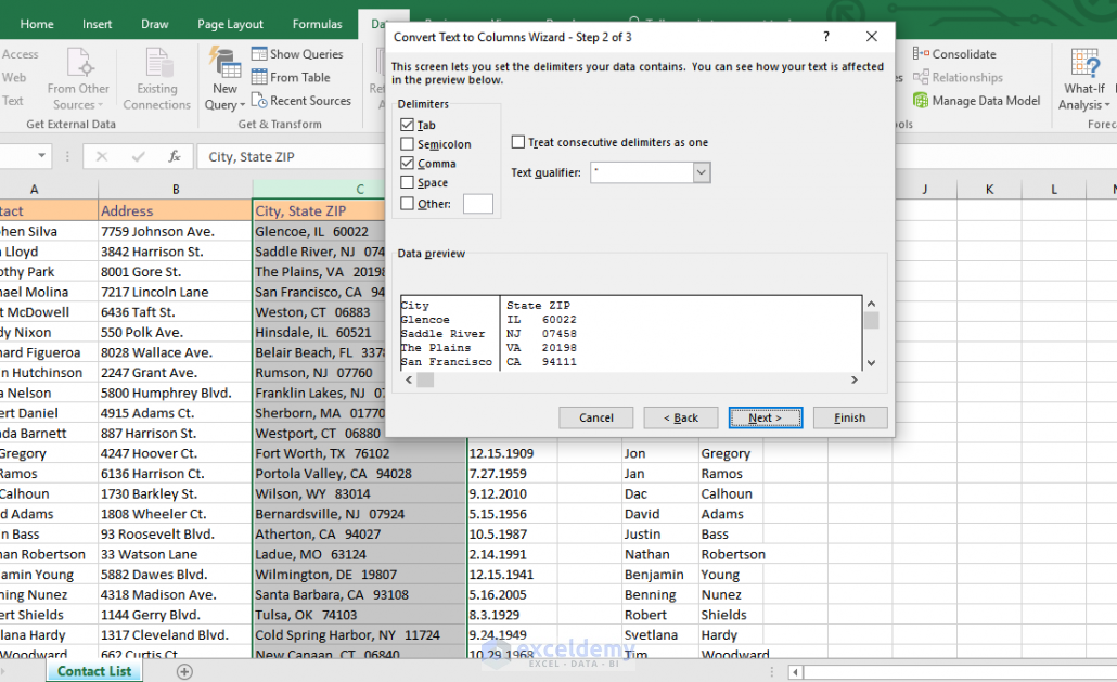 Text to Columns in Excel (Split Column, Text, Date, …) - ExcelDemy