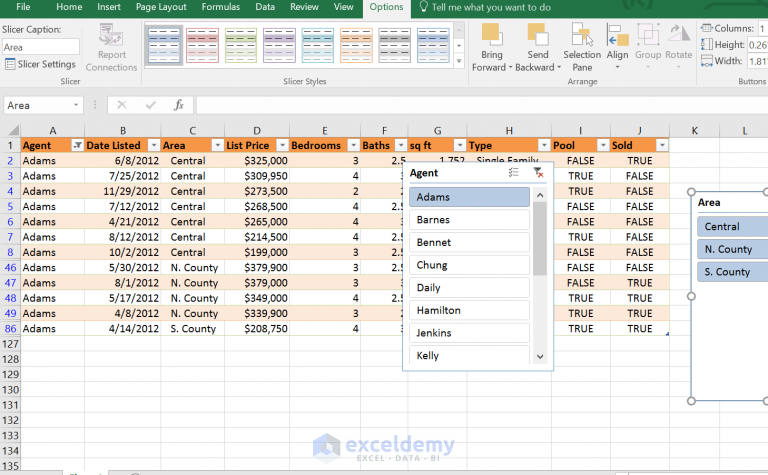 How to Use Slicers to Filter a Table in Excel 2013 - ExcelDemy