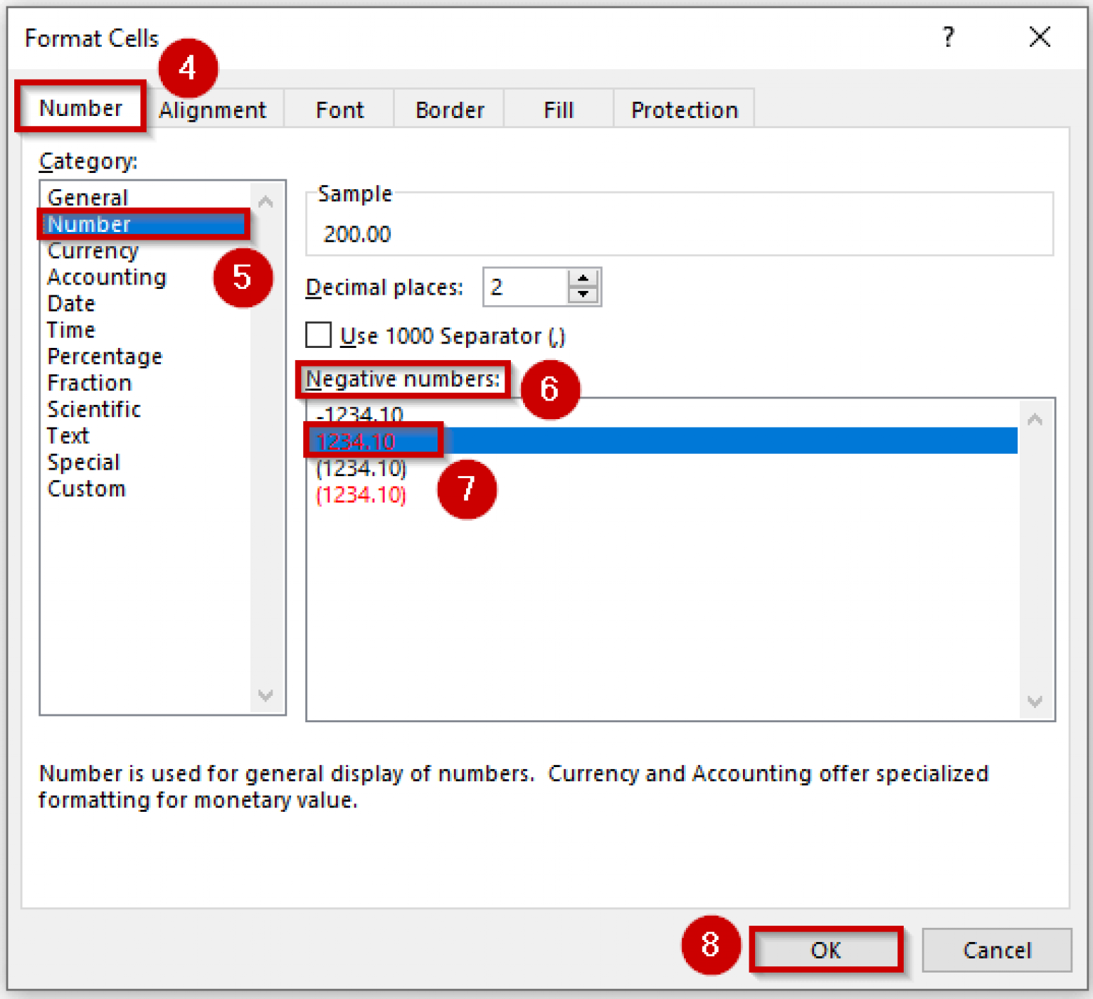 how-to-make-negative-numbers-red-in-excel-4-easy-ways