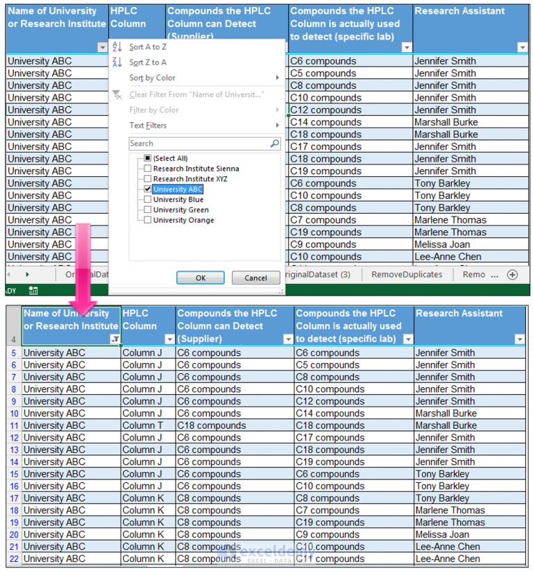 Find Unique Values In Excel