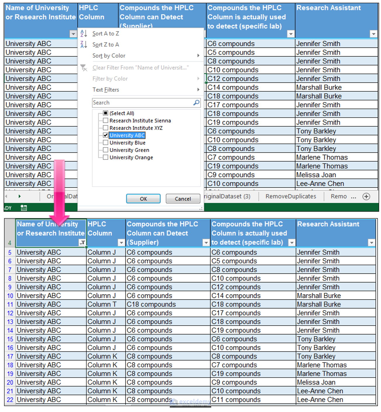 how-to-find-unique-values-in-excel-detect-duplicates-exceldemy