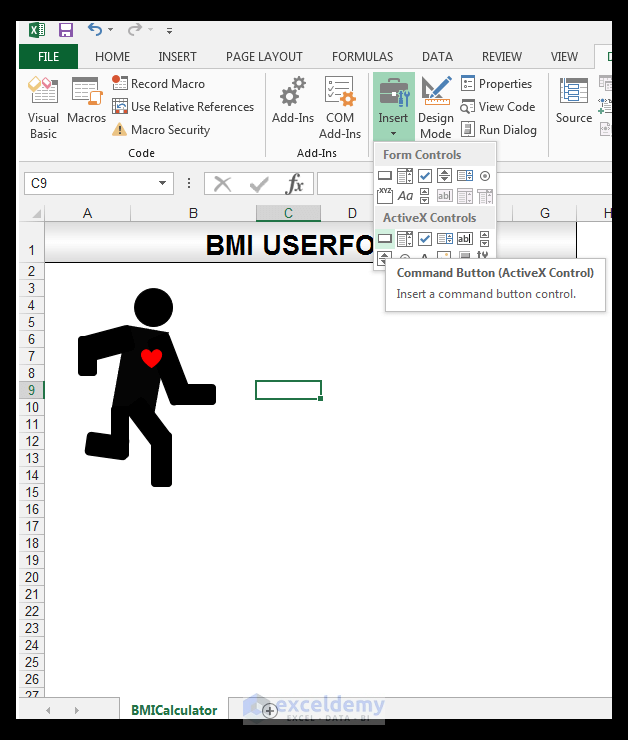 How To Create A Body Mass Index (BMI) Calculator In Excel Using VBA ...