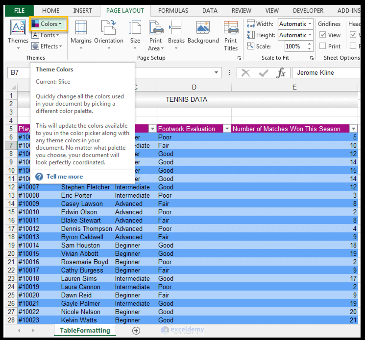 How To Make Excel Tables Look Good 8 Effective Tips ExcelDemy