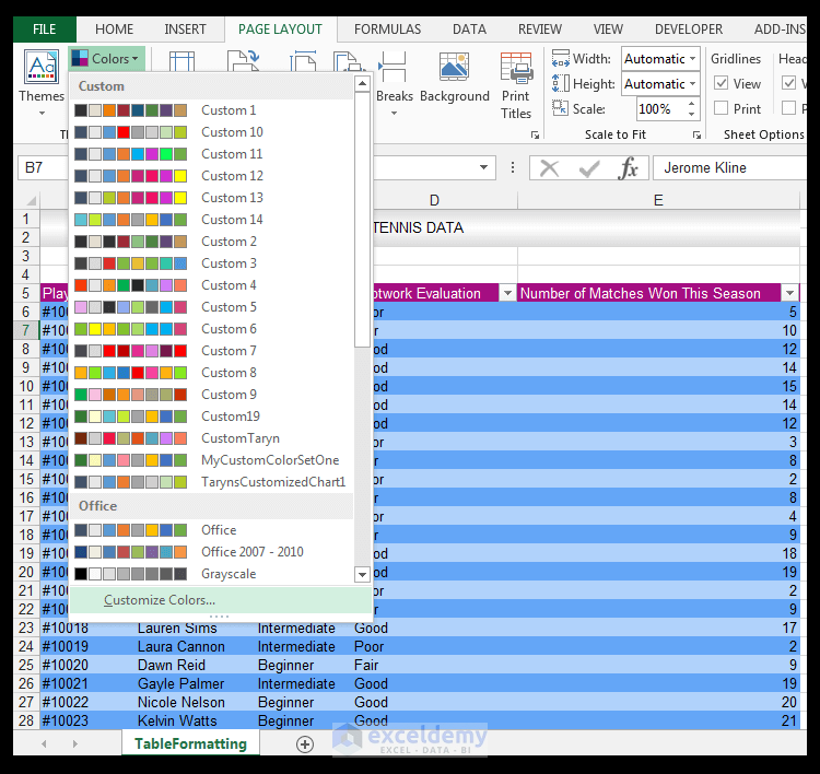 how-to-make-excel-tables-look-good-8-effective-tips-exceldemy