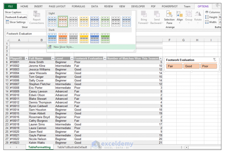 How to Make Excel Tables Look Good (8 Effective Tips) - ExcelDemy