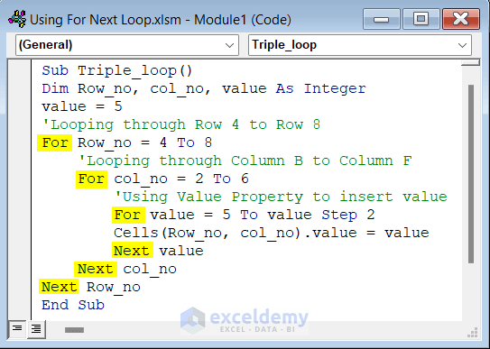 How To Use For Next Loop In Excel VBA 10 Suitable Examples 