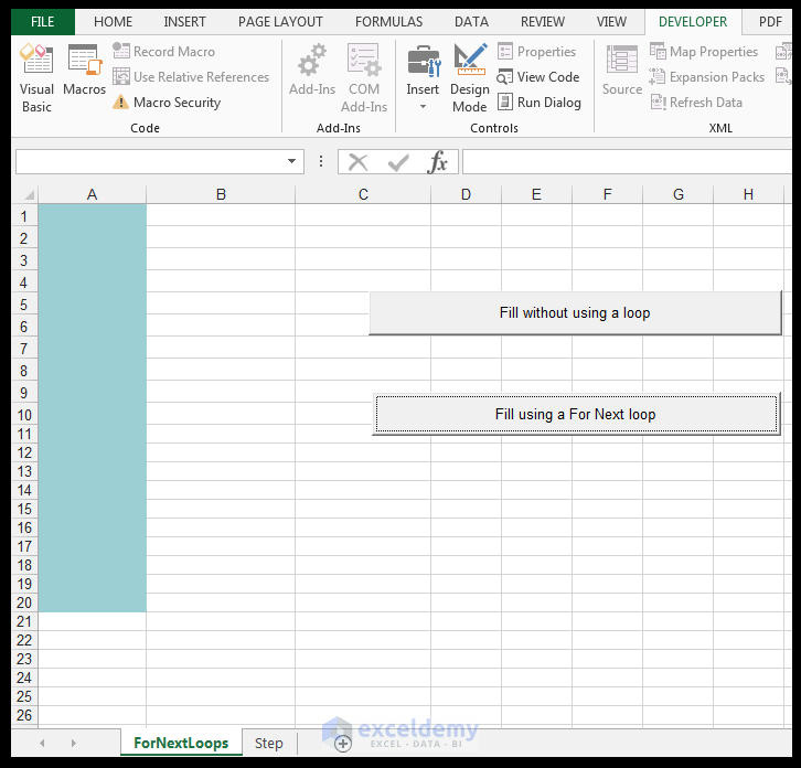 excel vba on cell click event